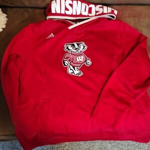 Adidas Women's Wisconsin Badgers Hoodie XL Excellent Condition